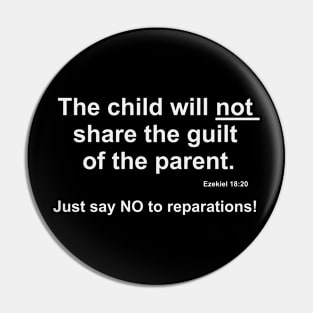 No to reparations Pin