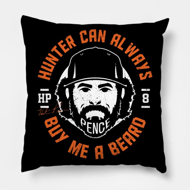 Buy Me A Beard Hunter Pence Pillow by KDNJ