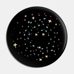 Vintage Stars Dot Pattern Pin