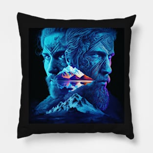 Viking Adventures in the Mountains Pillow