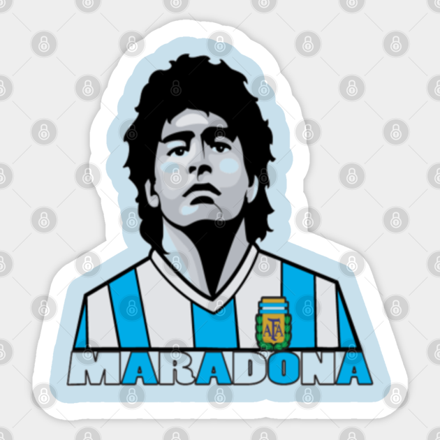 Diego Maradona Diego Maradona Sticker Teepublic Shop maradona stickers created by independent artists from around the globe. teepublic
