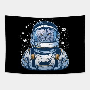 Cat in Space - Funny Spacesuit  Cat Graphic Tapestry