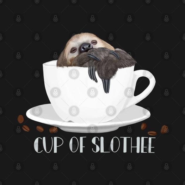 Sleepy Sloth | Cup Of Slothee | Coffee Lover by Suneldesigns