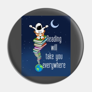 Reading will take you everywhere Pin