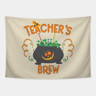 Teacher Halloween Brew School Party Science Math Reading Tapestry