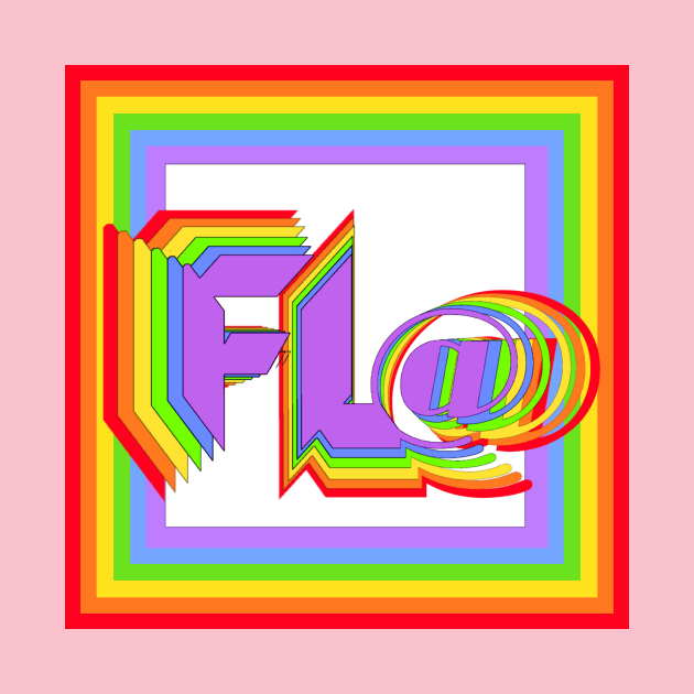 Fl@ rainbow 🌈 logo by SuperDudes Superstore