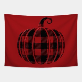 Buffalo Plaid Pumpkin Tapestry