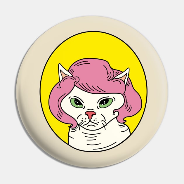 Cat with wig, hairless cat with wig Pin by Sourdigitals