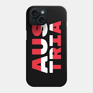 Austria Flag Text Phone Case