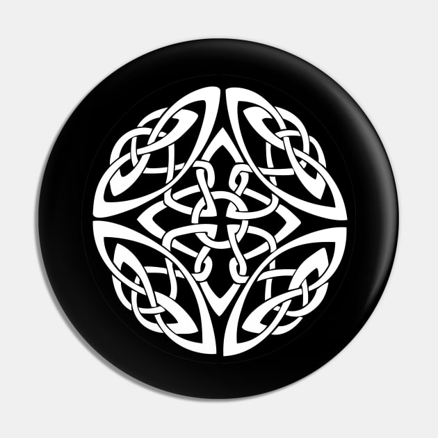 Celtic Art Interlocking Maze Tribal design Pin by DesignsbyZazz