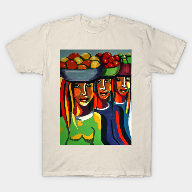 African Traditional Tribal Women Abstract Art Canvas Painting 7