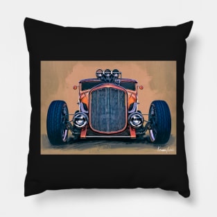 Blown Hot Rod Coupe Pillow