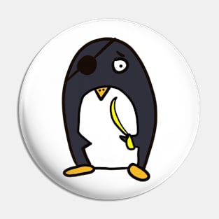 Pirate - funny penguin Pin