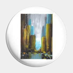 Abstract City Pin