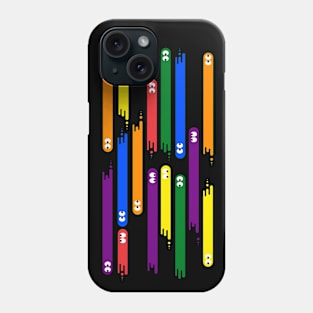 retro vintage videogames funny colorfull lgbt Phone Case