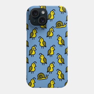 Quails and Snails Pattern Phone Case