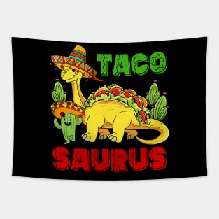 Tacosaurus Taco Dinosaur Funny Dino Cinco De Mayo Mexican Tapestry