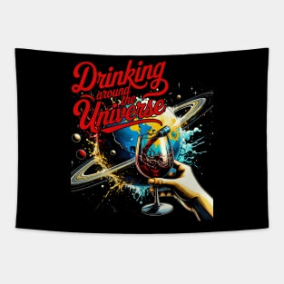 Drinking around the Universe In Orlando Florida Theme Park Tapestry