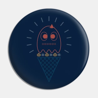 Halloween Ghost Ice Cream Pin