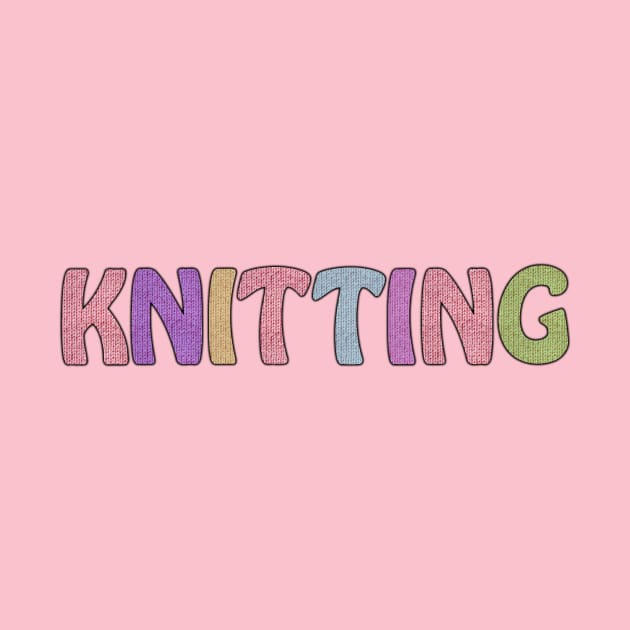 Knitting Lover Wool Letters by Sanu Designs