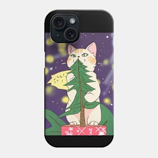 Meowy Christmas Happy Cat Year Funny Christmas Cat Lover Phone Case