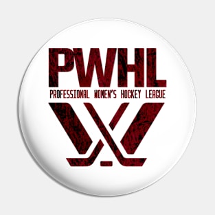 Distressed PWhl Professional women's hockey league Pin