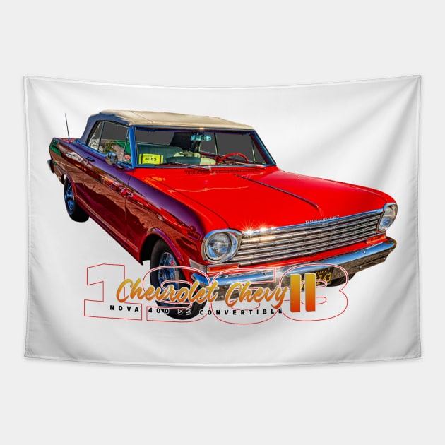 1963 Chevrolet Chevy II Nova 400 SS Convertible Tapestry by Gestalt Imagery