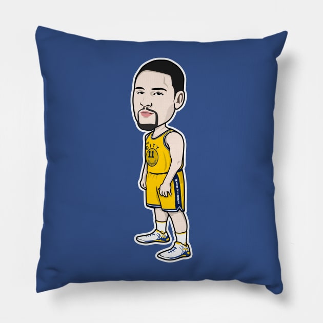 Klay Thompson Cartoon Style Pillow by ray1007