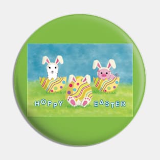 Hoppy Easter - Cute Easter Eggs Pin