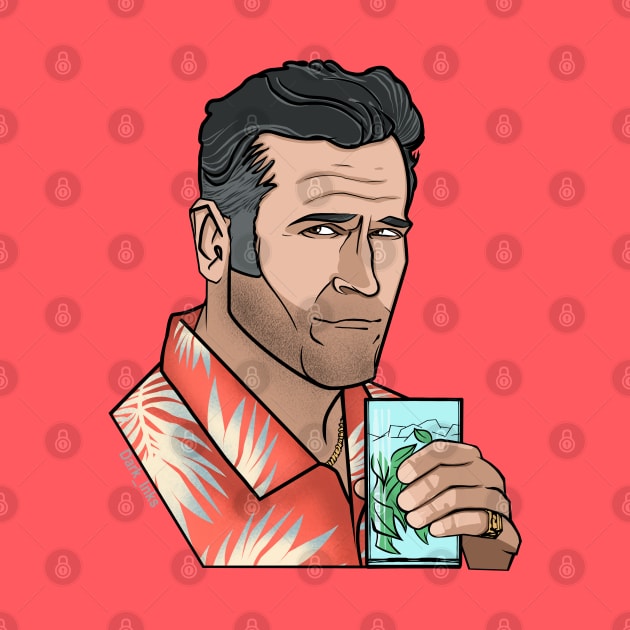 Sam Axe - Burn Notice by Dark_Inks