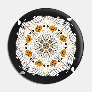 Halloween mandala Pin