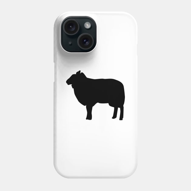 Sheep Silhouette Phone Case by KC Happy Shop