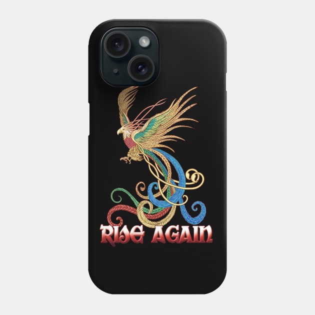 Phoenix Rising - Rise Again Phone Case by Old World Opus