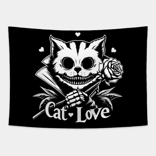Cat love Tapestry by Rizstor
