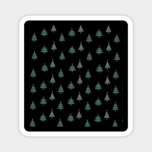 Christmas trees oat Magnet