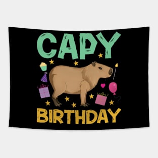 Capy Birthday Cappybara Capybara Tapestry