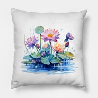 water flowers Pillow