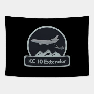 KC-10 Airplane Refueling F-22 Tapestry