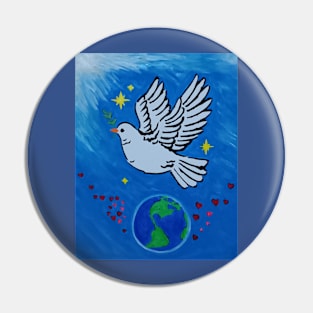 Peace,love and healing to Earth Pin