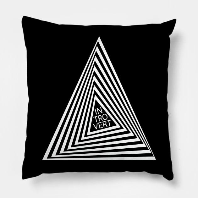 Introvert Antisocial Loner Pillow by Cosmic Dust Art