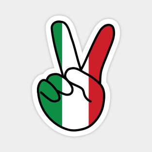 Italy Flag V Sign Magnet