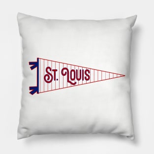 St. Louis Pinstripe Pennant Pillow