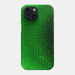 Green Skin 3D Hexagon Pattern Phone Case