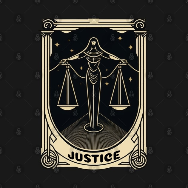 Justice Tarot Card by Stoic King