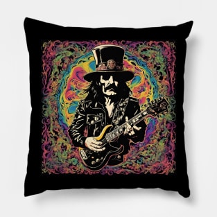 Psychedelic Music Legend Art - Lemmy Pillow