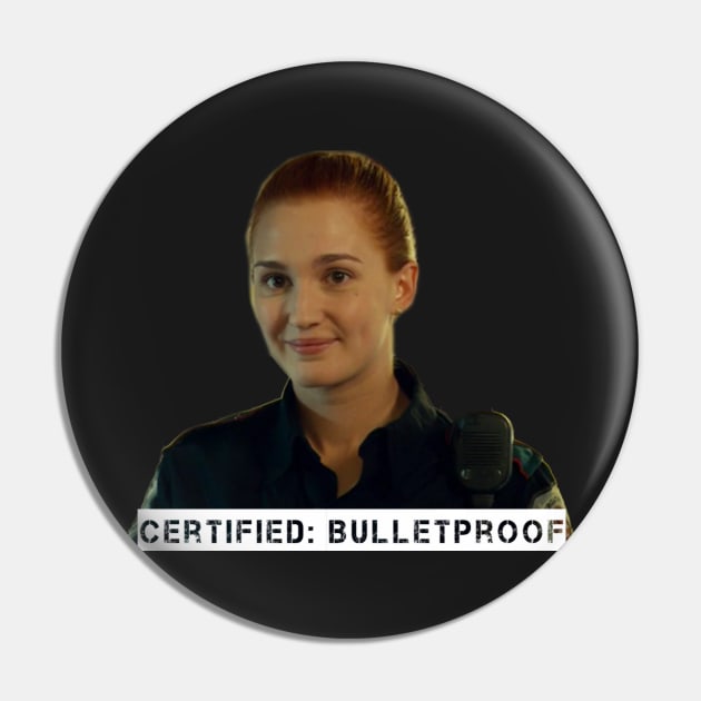 Certified bulletproof Officer Nicole Haught - Wynonna Earp Pin by tziggles