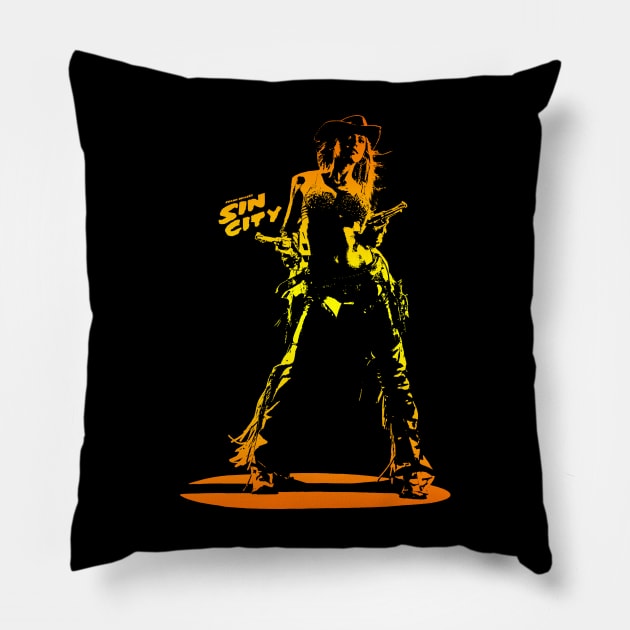 Retro Jessica Alba sin city Pillow by SYC Be Serious Podcast