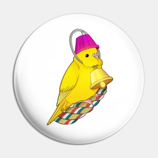 Yellow Budgie Pin