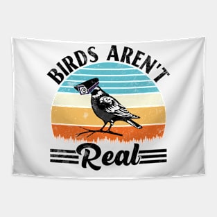 Vintage Birds Aren’t Real Movement - If It Flies It Spies Tapestry