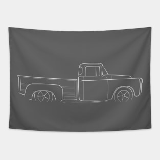 1955 Dodge C Series Pickup - profile stencil, white Tapestry